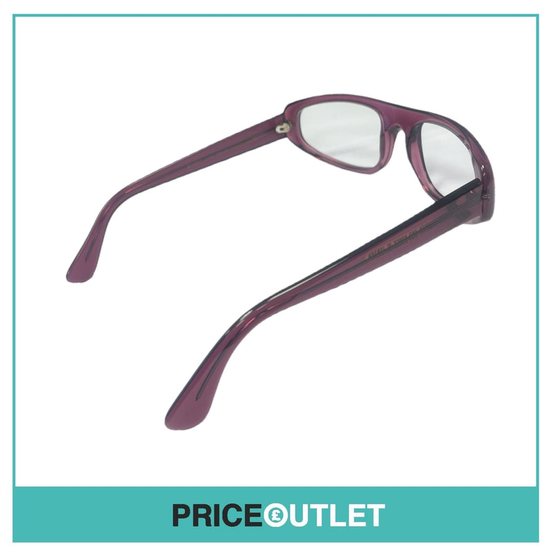 Cutler & Gross - No Lens Purple Translucent Frame Glasses RRP £325