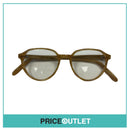 Clear Lens Light Brown Patterned Frame Glasses RRP £325