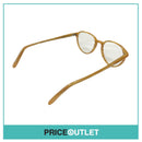 Clear Lens Light Brown Patterned Frame Glasses RRP £325