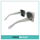 Clear Frame Reflective Lens Sunglasses With Jewel Trim RRP £325