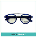 Clear Lens Translucent Deep Blue Frame Glasses RRP £325