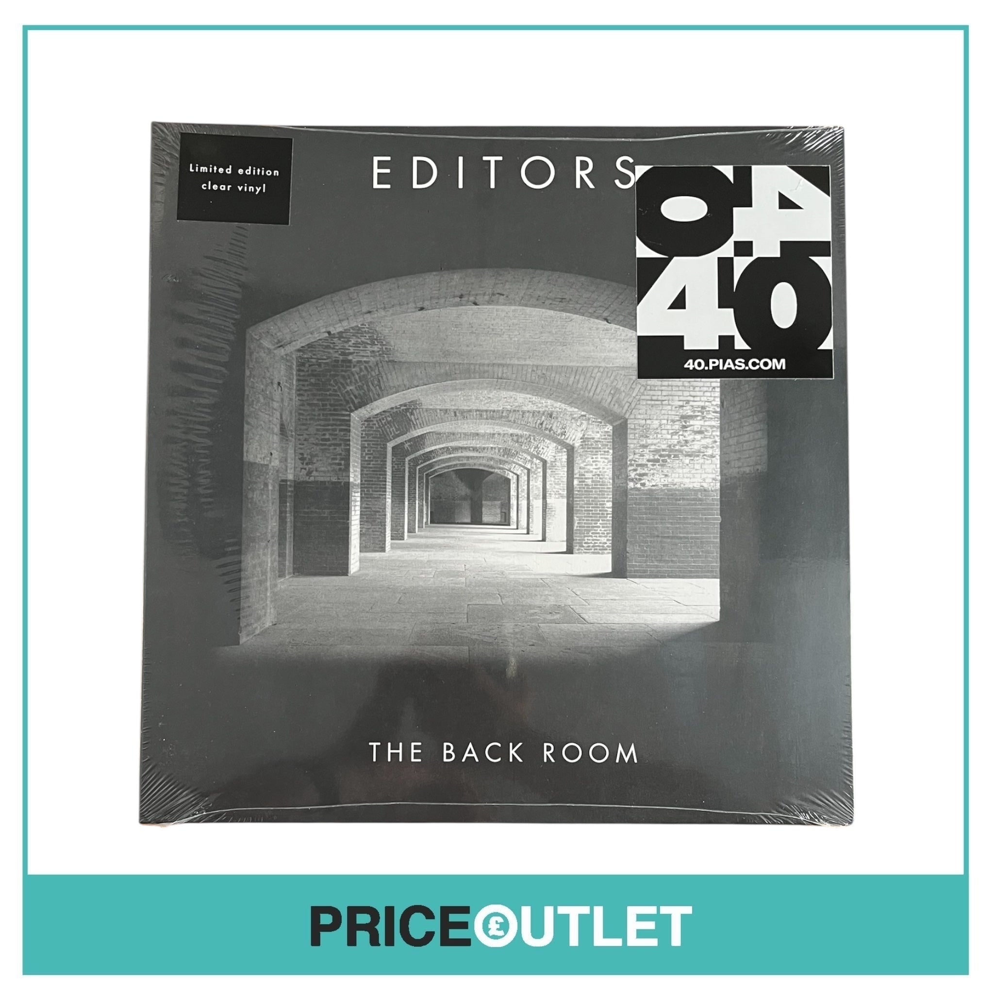 Editors - The Back Room - Limited Edition Clear Vinyl - BRAND NEW & SEALED