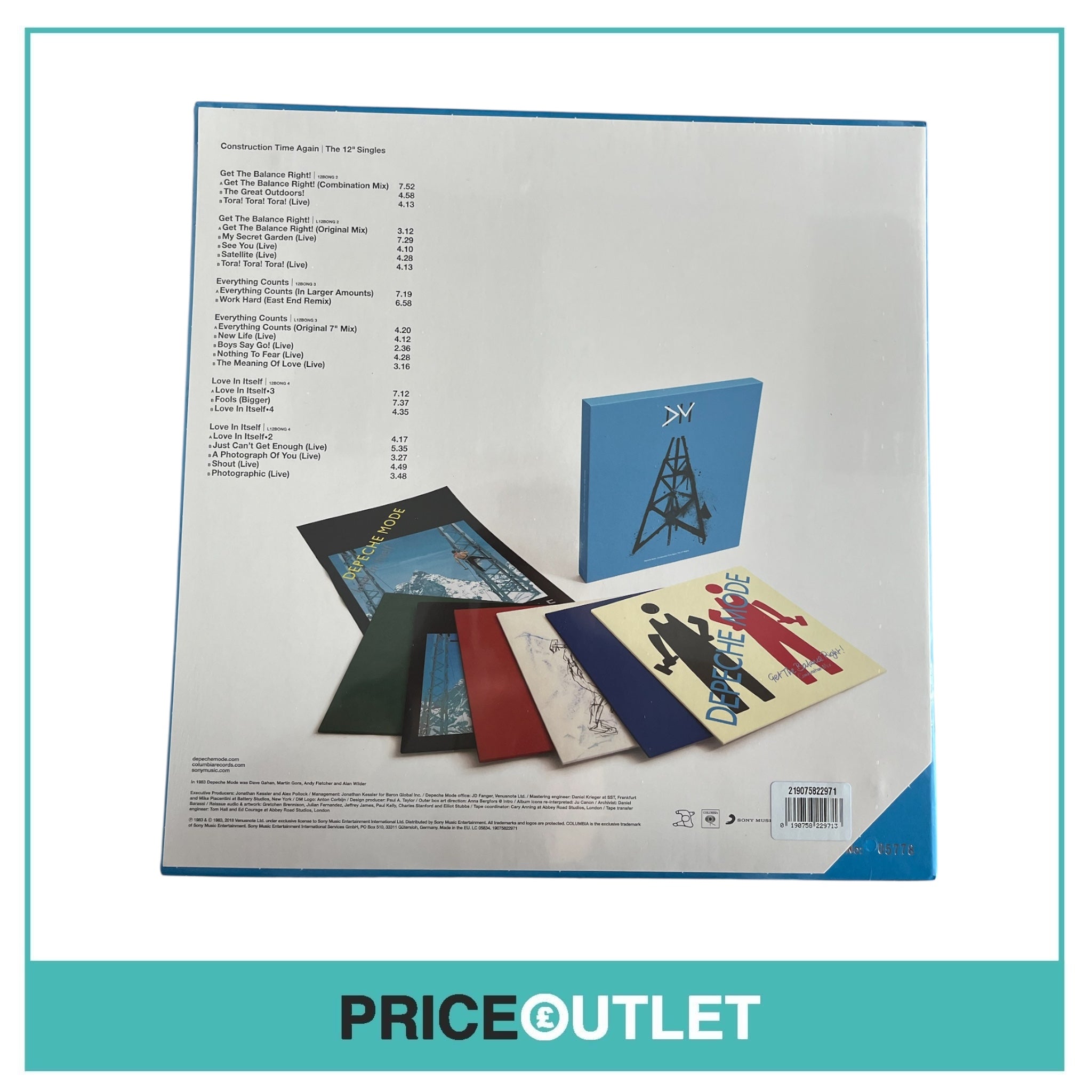 Depeche Mode - Construction Time Again - The 12” Singles - BRAND NEW & SEALED