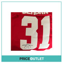 Jason Sehorn - Signed Red Jersey - Size XL - JSA Certified
