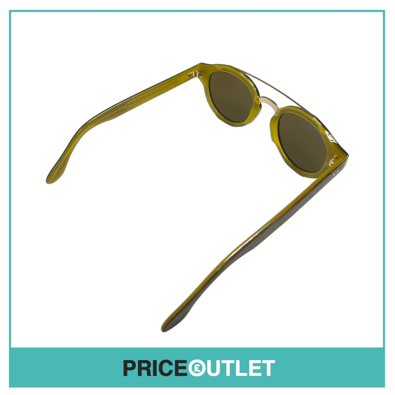 Brown & Green Patterned Pilot's Sunglasses RRP £325