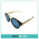 Black & Clear Frame Sunglasses With Gold Trim RRP £325