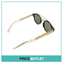 Black & Clear Frame Sunglasses With Gold Trim RRP £325