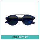 Blue Translucent Frame Sunglasses With Silver Trim RRP £325