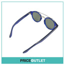 Blue Translucent Frame Sunglasses With Silver Trim RRP £325