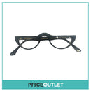 Clear Lens Black Curved Frame Glasses RRP £325