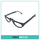 Clear Lens Black Curved Frame Glasses RRP £325