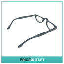 Clear Lens Black Curved Frame Glasses RRP £325