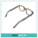 Clear Lens Yellow & Brown Tortoiseshell Print Square Glasses RRP £325