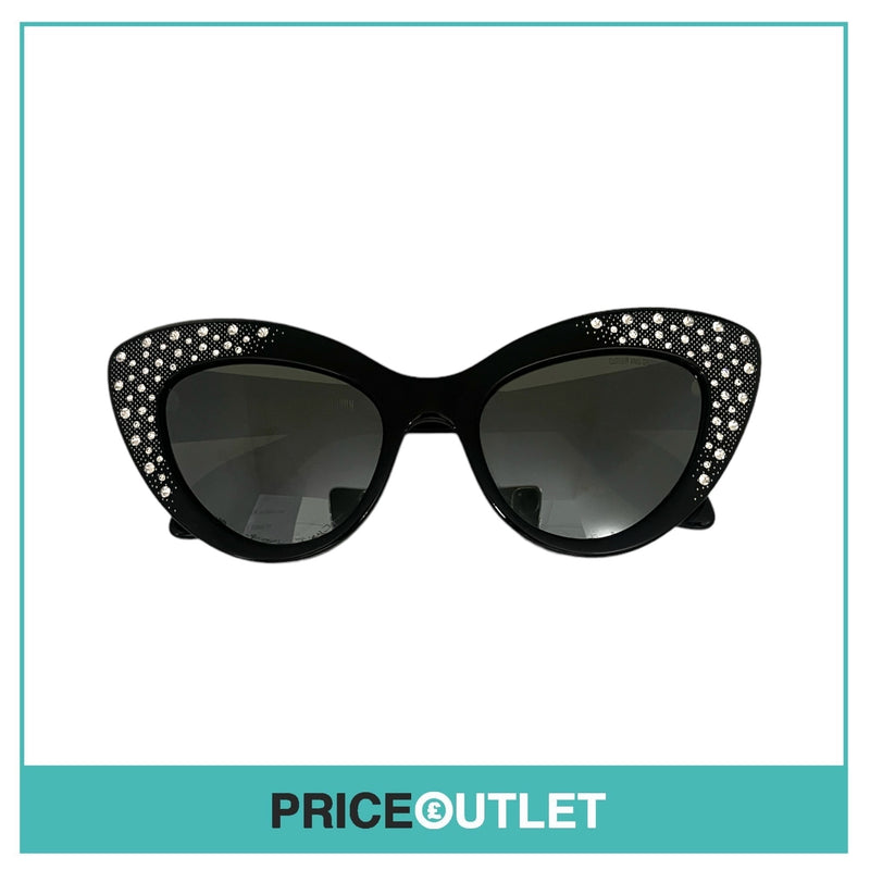 Black Frame Jewelled Sunglasses RRP £325