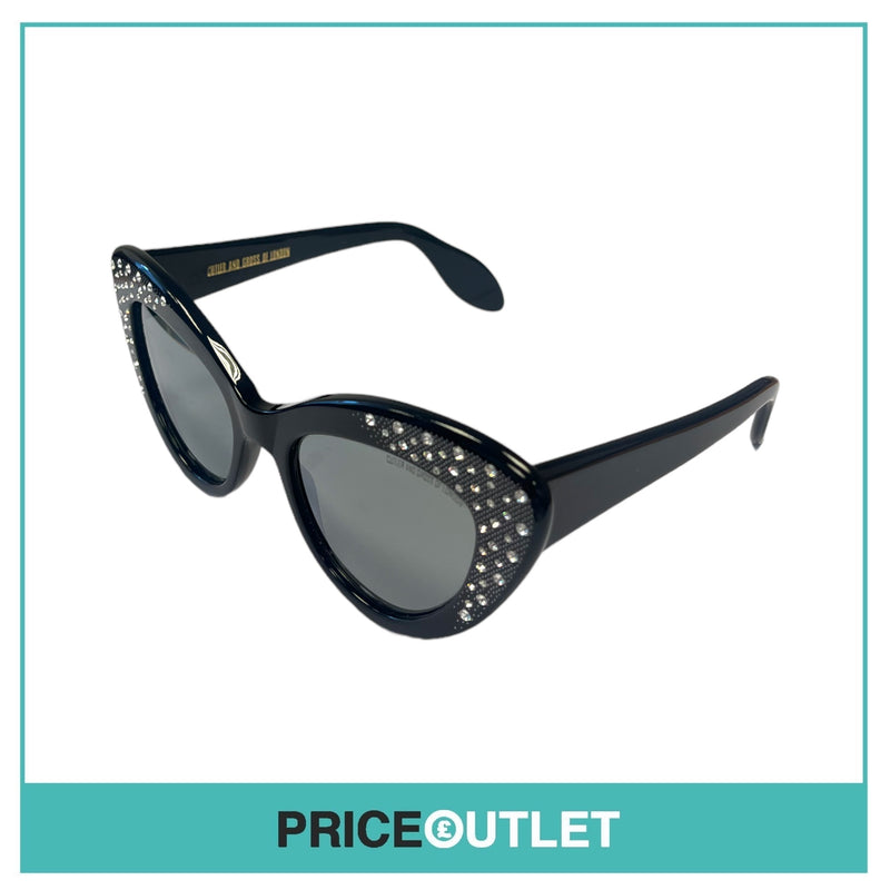 Black Frame Jewelled Sunglasses RRP £325