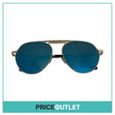Blue Lens Silver & Black Frame Sunglasses RRP £325