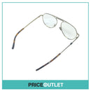 No Lens Gold Frame Pilot's Glasses With Brown Tortoiseshell Detail RRP £325
