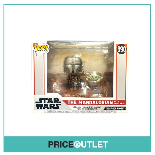 Funko - Star Wars - The Mandalorian With The Child #390 (Damaged)