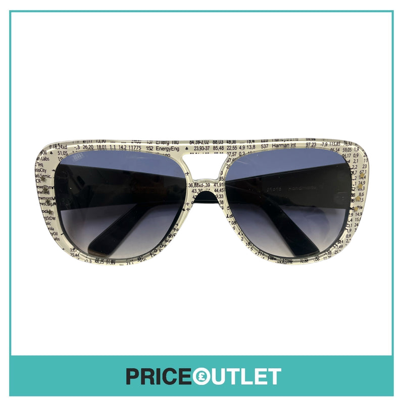 Black & White Patterned Frame Pilot's Sunglasses RRP £325