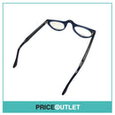 Clear Lens Blue Frame Curved Glasses RRP £325