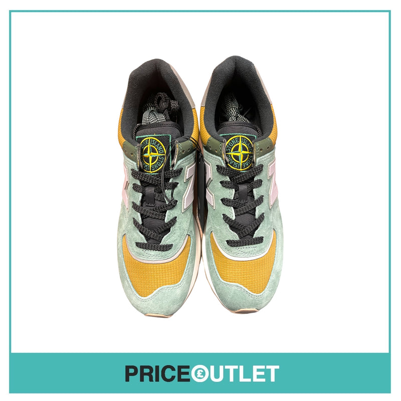 Stone Island x New Balance 574 Legacy Trainers - Light Green - Size 8 UK - BRAND NEW WITH TAGS