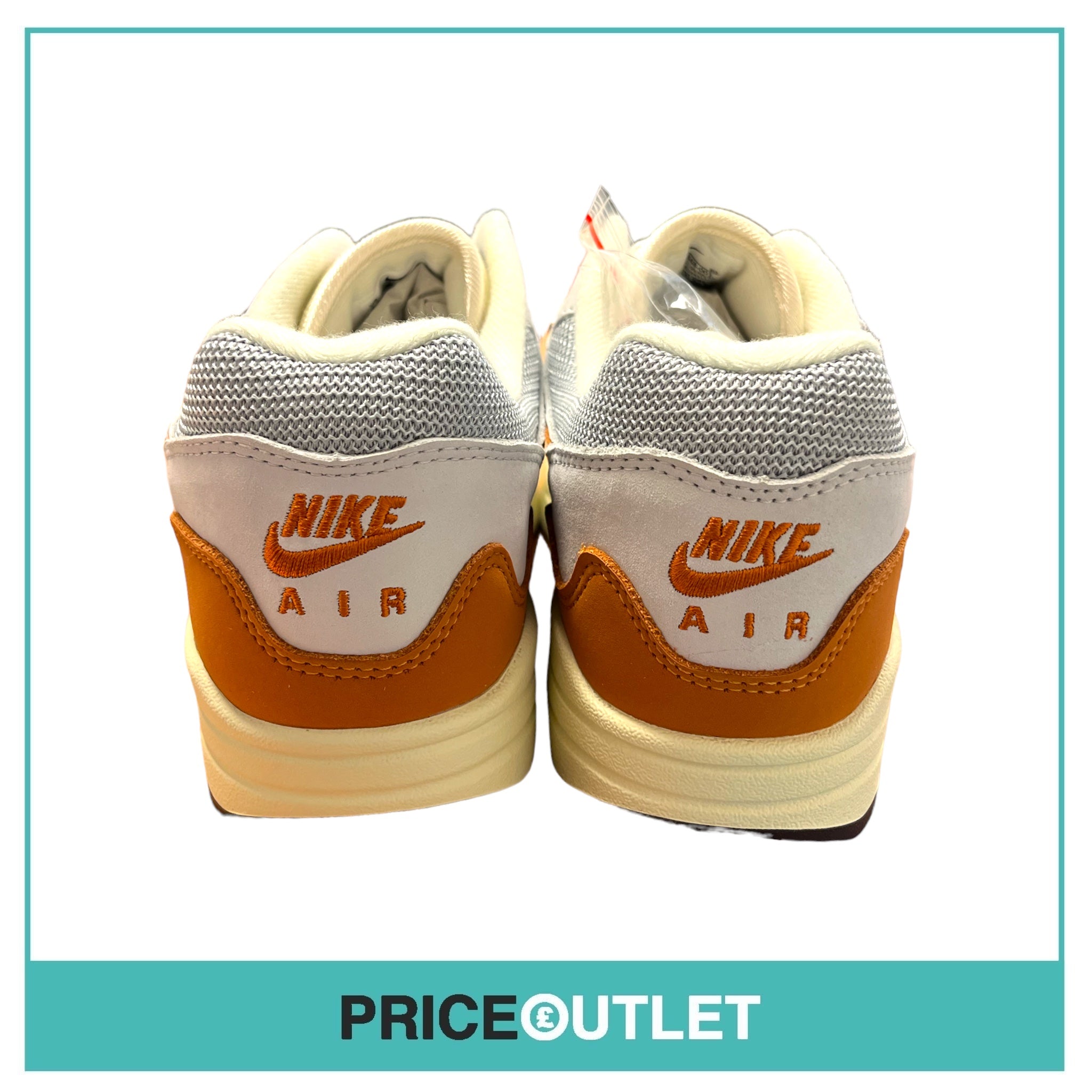 Patta x Nike Air Max 1 Monarch Trainers - Orange - Size 7.5 UK - BRAND NEW