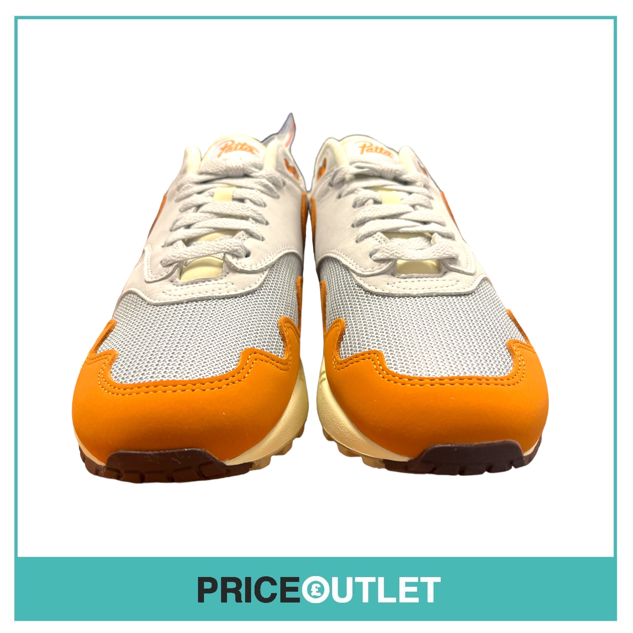 Patta x Nike Air Max 1 Monarch Trainers - Orange - Size 7.5 UK - BRAND NEW