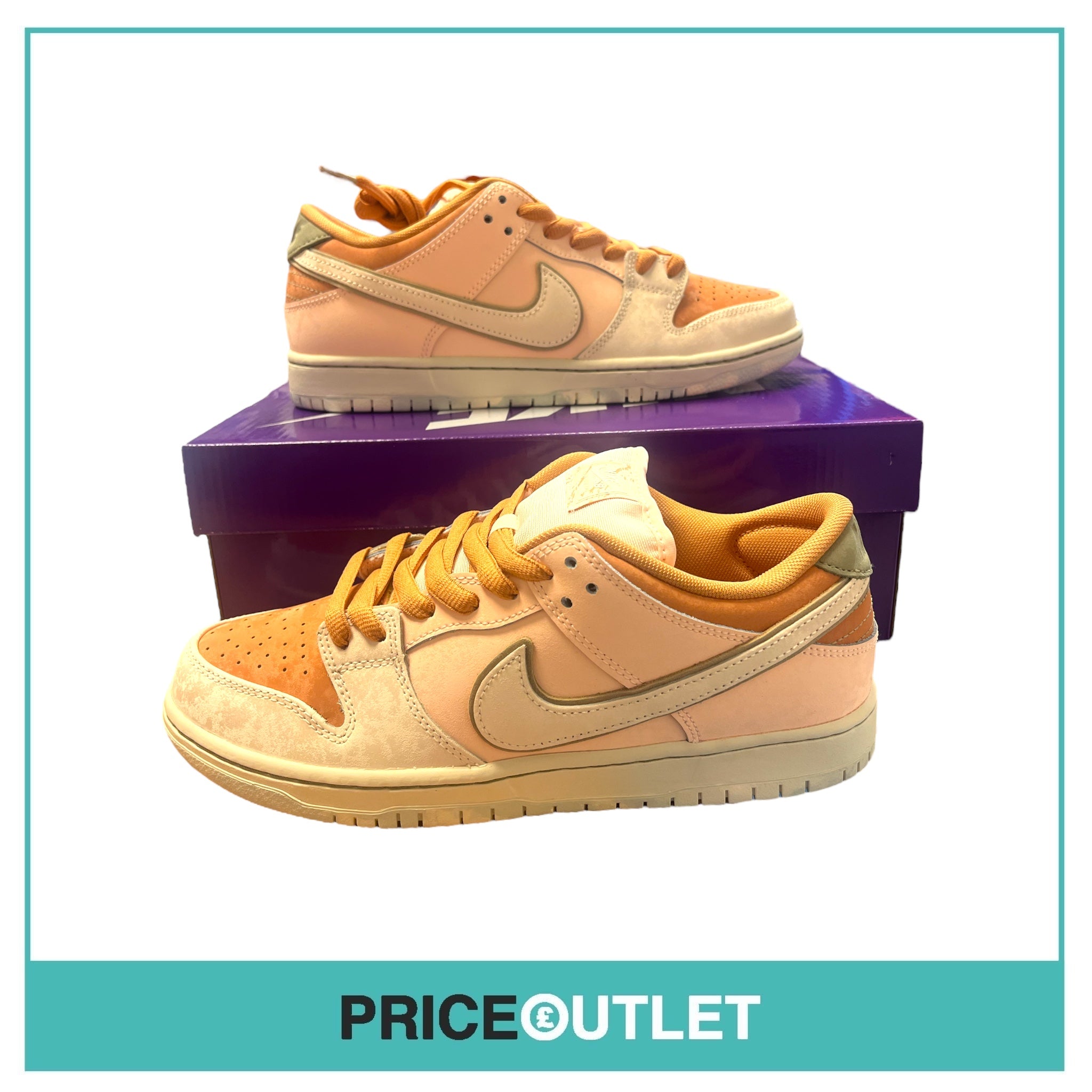 Nike SB Dunk Low Pro Trainers - Amber Brown - Size 7.5 UK - BRAND NEW