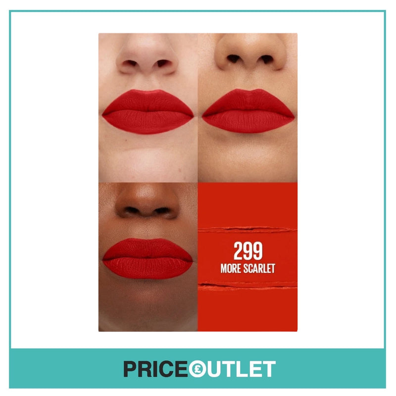 Maybelline - Colour Sensational Ultimatte Lipstick - Shade 299 ‘More Scarlet’ - BRAND NEW