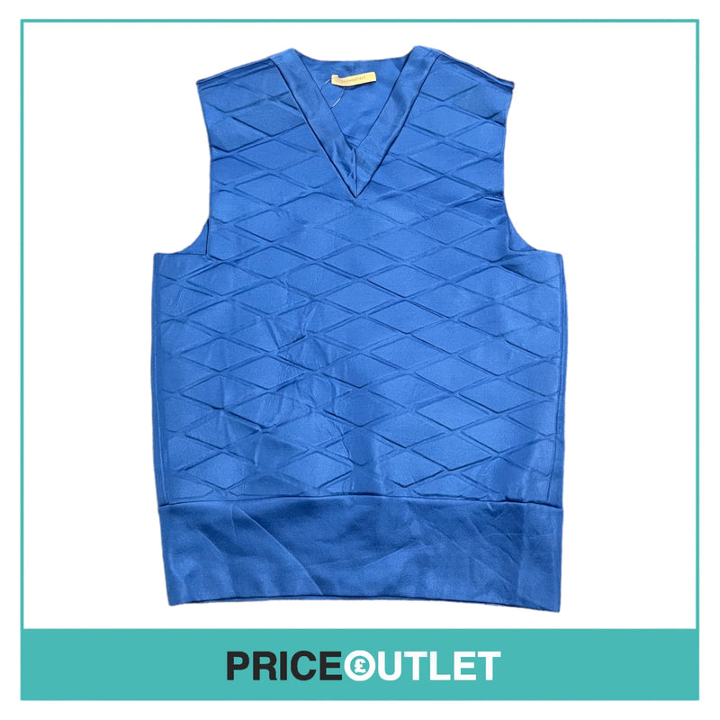 Thomas Tait - Blue V-Neck Top - Size 10 - BRAND NEW WITH TAGS
