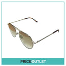 Gold Frame Sunglasses With Brown Tortoiseshell Detail RRP £325