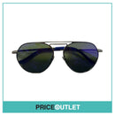Silver Frame Sunglasses With Blue Arm Detail RRP £325