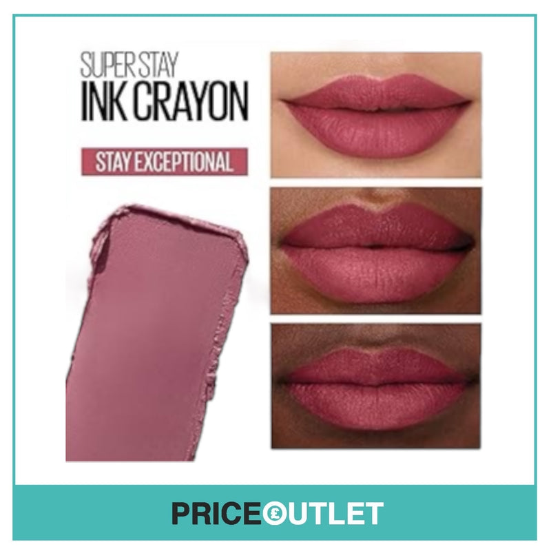 Maybelline - Super Stay Ink Crayon - Lip Crayon - Shade 25 ‘Stay Exceptional’ - BRAND NEW