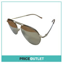 Gold Frame Sunglasses With Translucent Brown Detail RRP £325