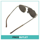 Gold Frame Sunglasses With Translucent Brown Detail RRP £325