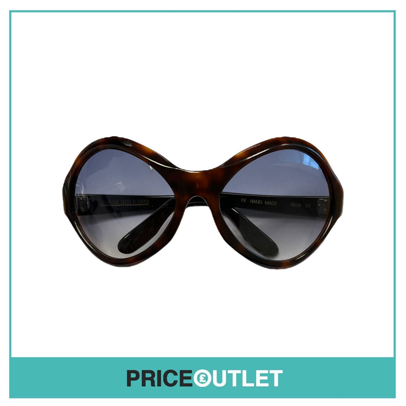 Brown Tortoiseshell Frame Round Sunglasses RRP £325