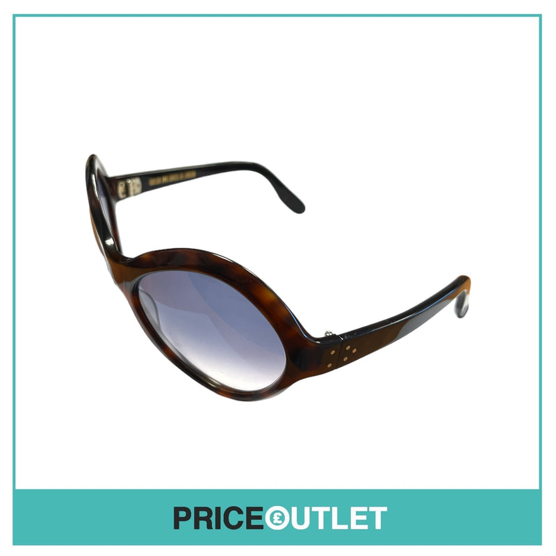 Brown Tortoiseshell Frame Round Sunglasses RRP £325