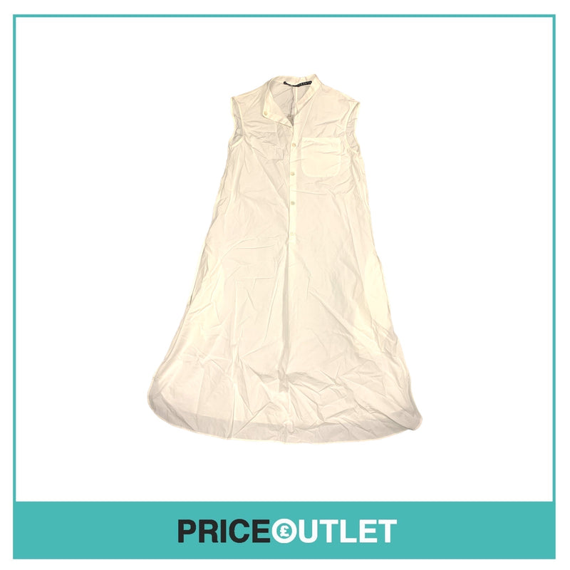 Fabio Quaranta - White Shirt Dress - Size 38 - BRAND NEW WITH TAGS