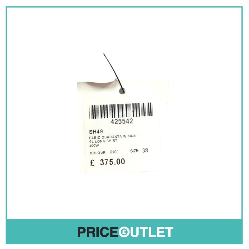 Fabio Quaranta - White Shirt Dress - Size 38 - BRAND NEW WITH TAGS