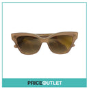 Translucent Brown Frame Sunglasses With Gold Detail RRP £325