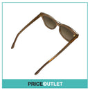 Translucent Brown Frame Sunglasses With Gold Detail RRP £325