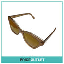 Translucent Brown Frame Sunglasses With Gold Detail RRP £325