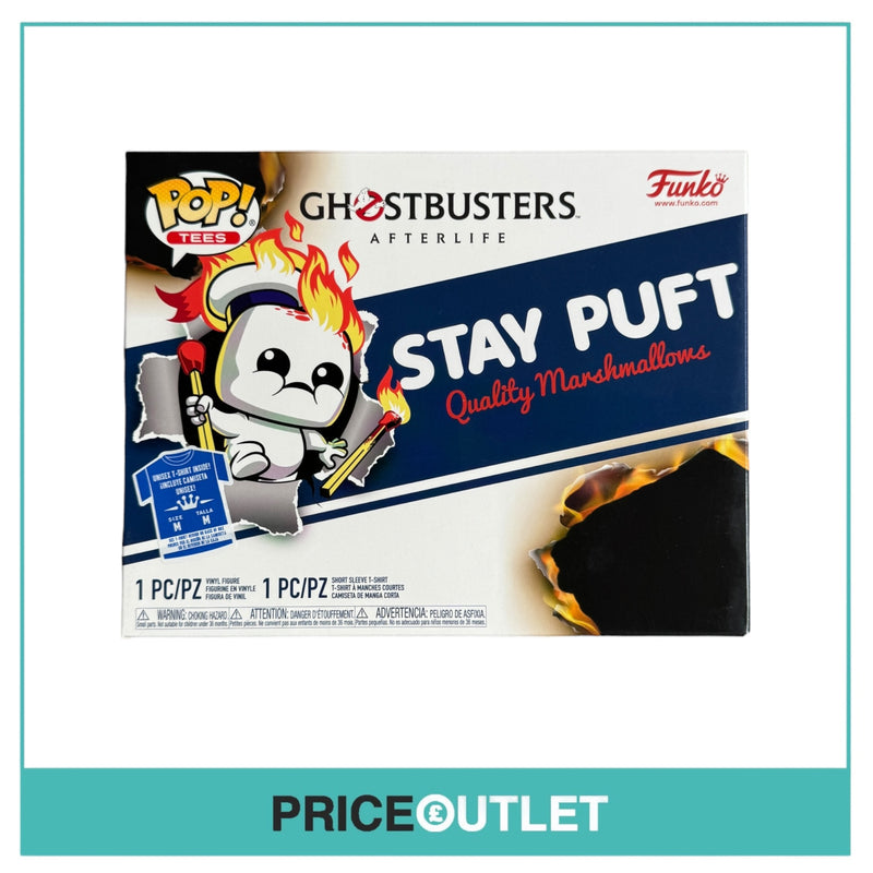 Funko - Ghostbusters Afterlife Mini Puft GITD Pop + Tee - Small - Brand New