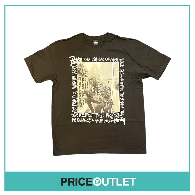 Stussy Patta Respect TShirt - Black - Size L - BRAND NEW WITH TAGS