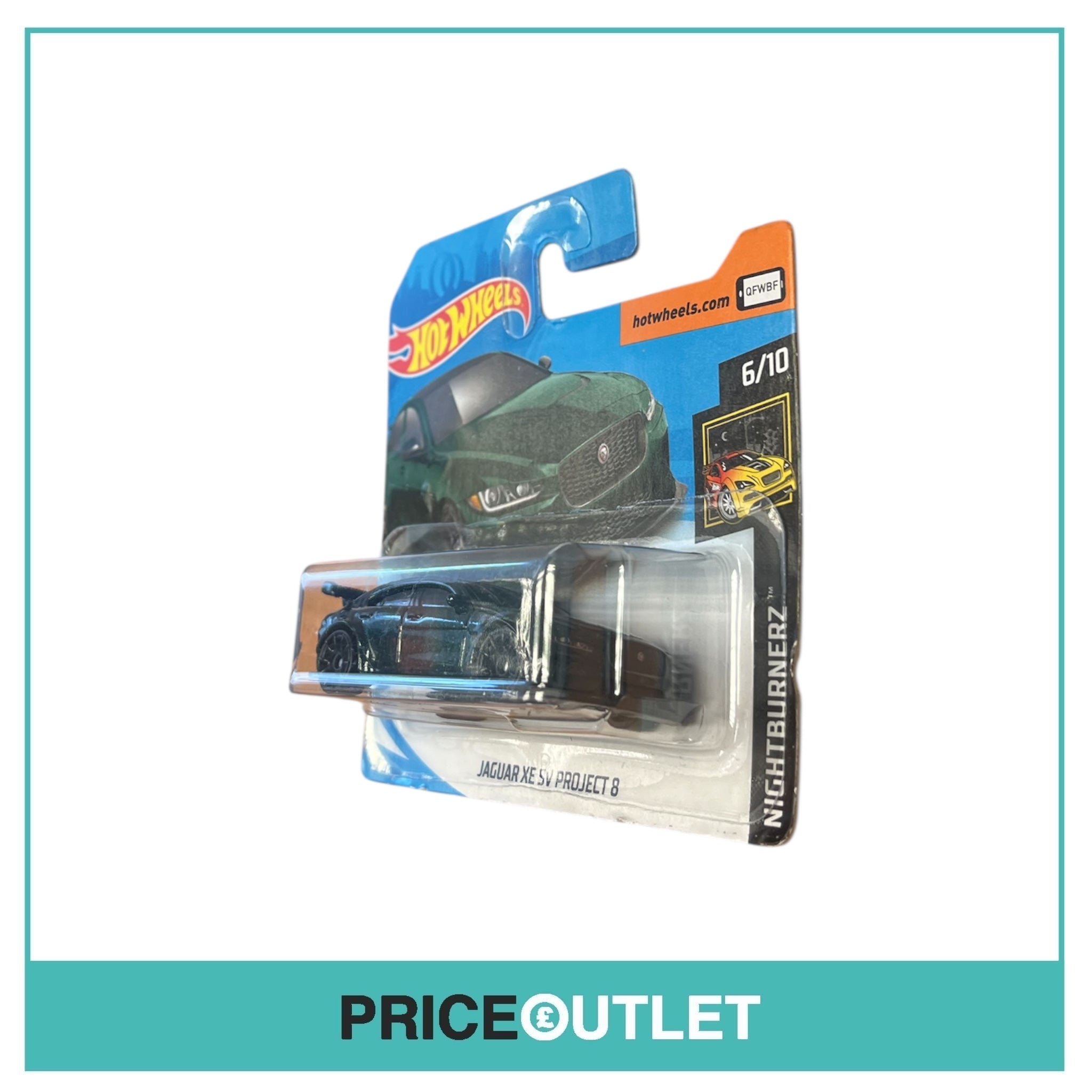 Hot Wheels - Nightburnerz 6/10 - Jaguar XE SV Project 8 (Slight Damage)