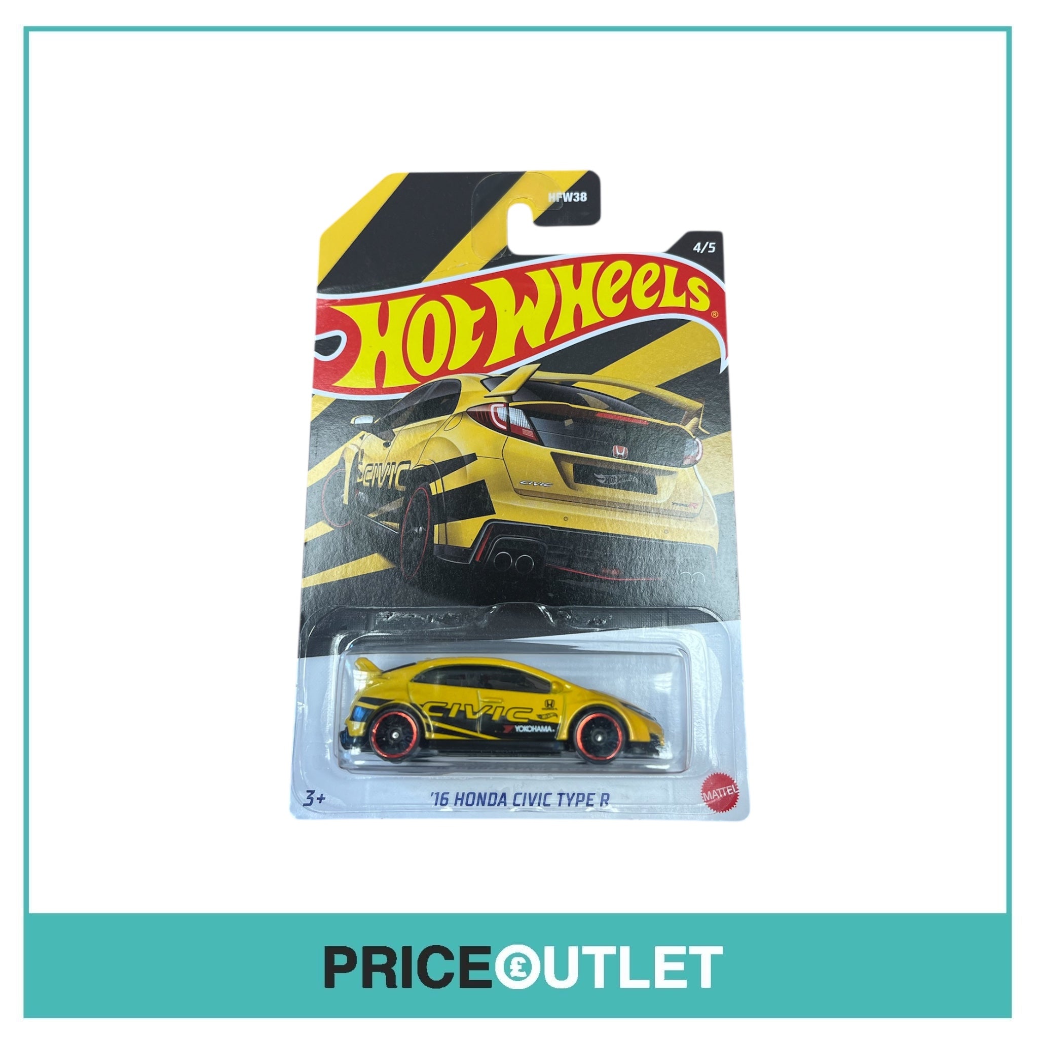 Hot Wheels - ‘16 Honda Civic Type R 4/5 (Slight Damage)