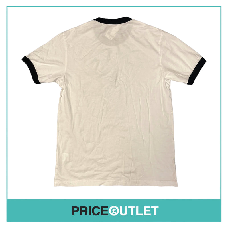 Bisley - Black Trimmed White T-Shirt - Size M - BRAND NEW WITH TAGS