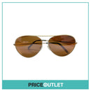 Gold Frame Sunglasses With White & Grey Detail RRP £325