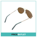 Gold Frame Sunglasses With White & Grey Detail RRP £325