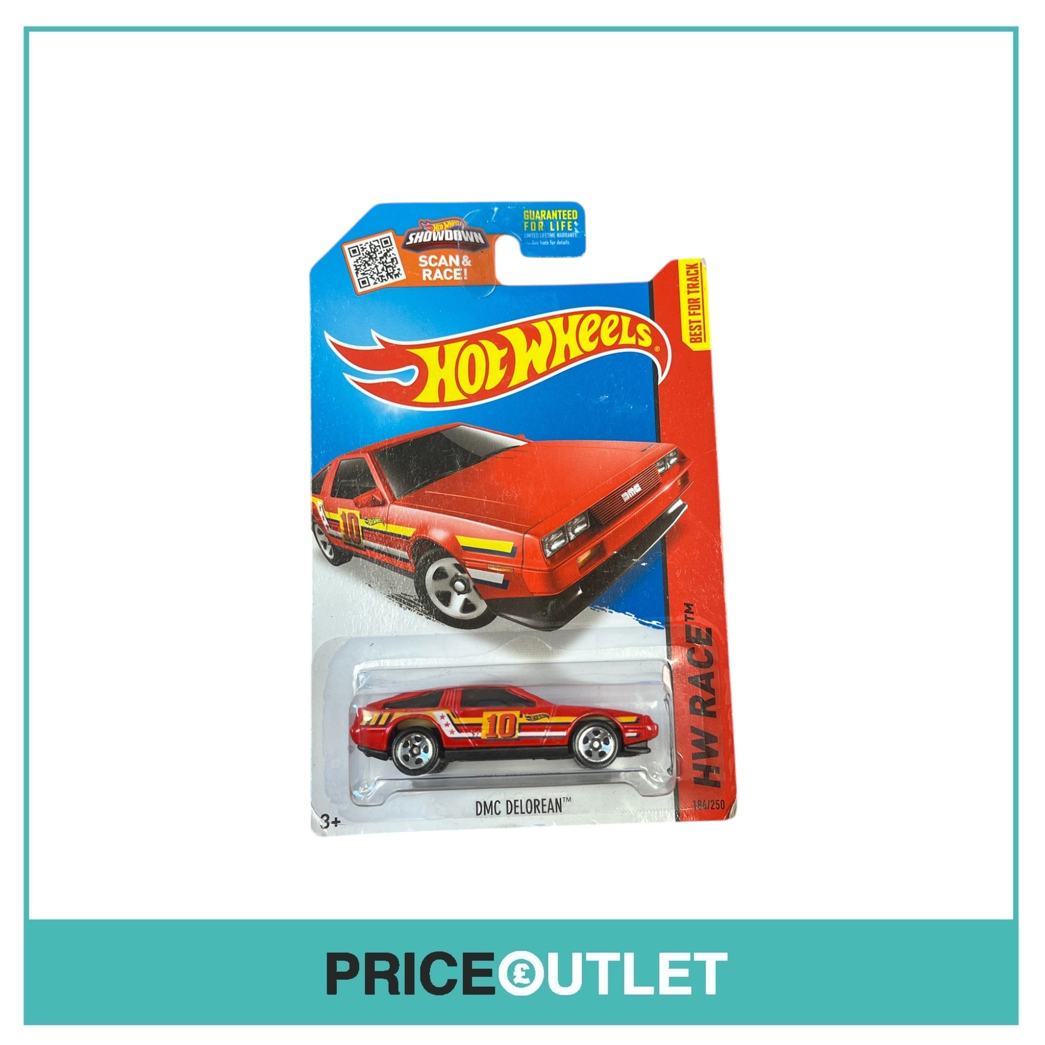 Hot Wheels - HW Race - DMC Delorean (Damaged)